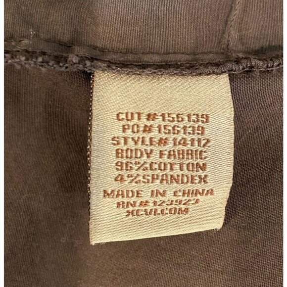 XCVI Blouse Shirt High Lo Brown Size Large L - Picture 4 of 4